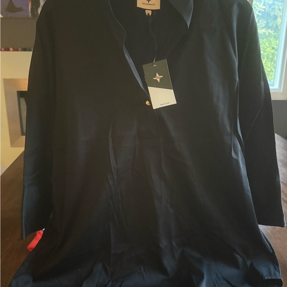 Tuckernuck Women’s Black Tunic Blouse Size L